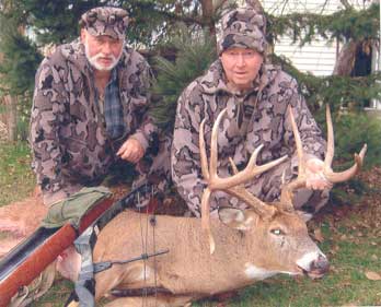 Len Angelwitz from Winona Mn hunting with Bob Fratzke on Nov 4th 20ll