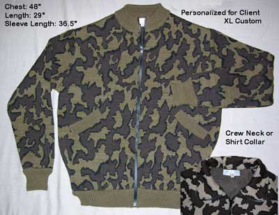 The Knit Tree's Reconstructed Winona Camo Cardi Jacket