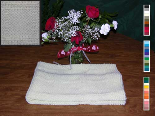 Honeycomb knit Tuck Baby Blanket Several Colors