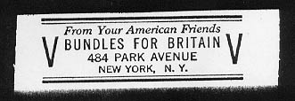 Fig 7 &ldquo;Bundles for Britain&rdquo; sock labels 