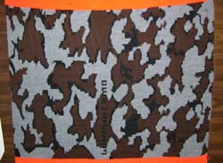 Knit Winona Camo™ yardage of color way S: Grey / Black / Brown Knit Winona Camo™ yardage of color way S: Grey / Black / Brown