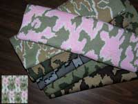 Jacquard Knit Fabric for Sewers in Shadow Maze Camouflage Design