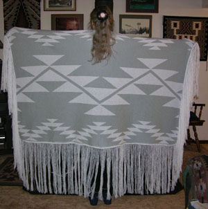 Indian Dance Shawl Sports Tattoo and Friendship Basketry Motifs Merino Wool or Acrylic Yarn