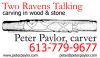 Two Ravens Talking ~ Peter Paylor, carver