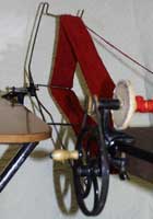 Fig. 2 CSM Bobbin Winder, Swift to hold the hand spun hank of yarn and wooden bobbins