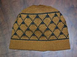 Knit Basketry Hat Design inspired by the LUISEÑO Indians of SouthWest Ca
