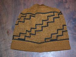Knit Basketry Hat  inspired by the LUISEÑO Indians of SouthWest Ca