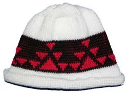 Little Goose Native Basketry Mark on this Child Indian Beanie