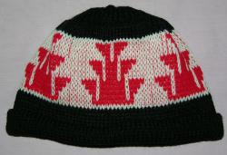 Foot Native Basketry Mark on this Child Indian Beanie