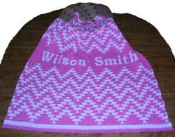Friendship Personalized Design Featured on this Native knit Baby Crib Size Blank