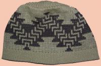 Basketry Design of the Ajumawi Band Pit River Tribe on Knit Cap