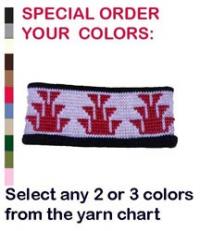 Native American Knit Headband ~ Select your Colors in Acrylic or Merino Wool
