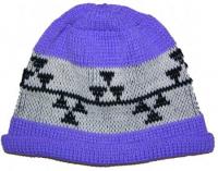 Triple Snake Nose Native Basketry Mark on this Child Indian Beanie