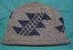 Big Flint Indian Design on Knit Native Cap with roll hem