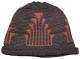 Frogs Hand Native Design featured in this Adult Knit Indian Cap