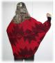 Knit Shrug featuring the Swallow Tail Basketry Motif ~ Back View
