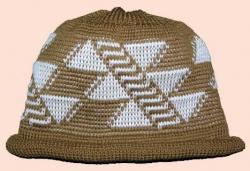 Deer Rib Design is featured on this Native Knit Cap