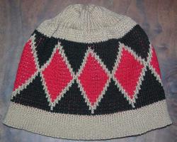 Snakeskin Basketry Design from Tribes of Central Ca Featured on this Native knit