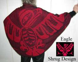 Eagle Shrug / Shawl ~ Pacific North West Art Style ~ Select Colors