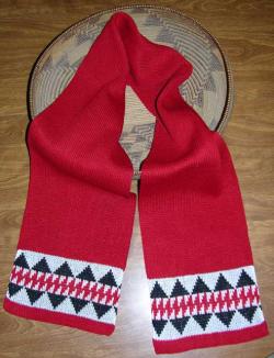 Sturgeon Native Scarf ~ Select Acrylic or Merino Wool Yarn and Colors