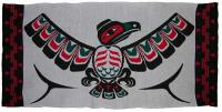 Eagle with Spreading Wings is honored in this 4 Color Pacific Northwest Blanket
