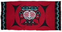 Owl is honored in this 4 Color Pacific Northwest Knit Blanket