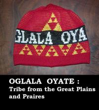 Knit Cap honoring the Oglala Oyate: Tribe from the great Plains and Praires