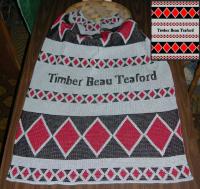 Snakeskin Basketry Design from Tribes of Central Ca Featured on this Native knit Personalized Baby Crib size Blanket ~ Select Colors Snakeskin Basketry Design from Tribes of Central Ca Featured on this Native knit