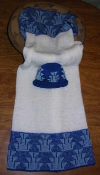 Foot Design Featured on this Native Baby Receiving Blanket and Cap Set