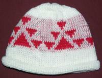 Little Goose Native Basketry Mark on this Baby Indian Beanie Acrylic