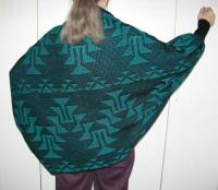 Knit Shrug featuring the Frog Foot Basketry Motif ~ Select Colors