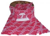 Flint Design Featured on this Native Baby Receiving Blanket and Cap Set