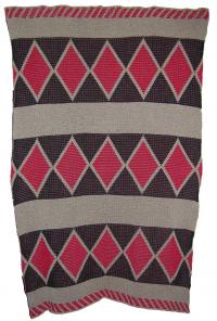 Snakeskin Design from Tribes of Central Ca Featured on this Native knit Baby Cri