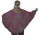 Knit Shrug featuring the Frog Foot Basketry Motif ~ back view